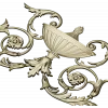 Acanthus Urn Cartouche - STL 3D model for CNC routing