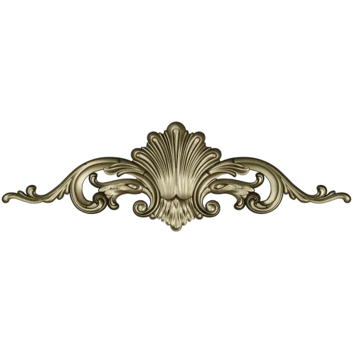 Rococo Shell Cartouche - STL 3D Model for CNC