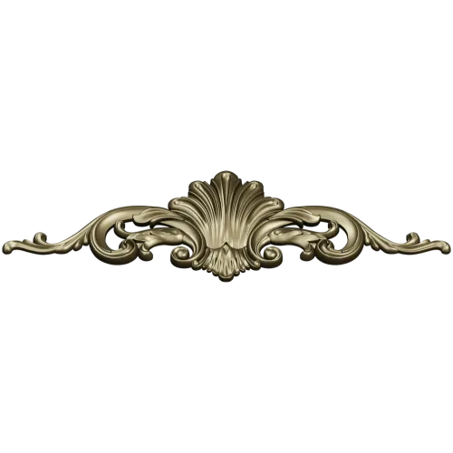Rococo Shell Cartouche - STL 3D Model for CNC