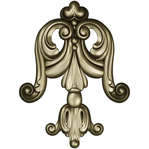 Rococo Acanthus Tassel STL for CNC