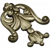 Rococo Acanthus Tassel STL for CNC