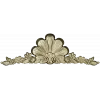 Shell & Garland Crest - STL 3D model for CNC carving