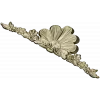 Shell & Garland Crest - STL 3D model for CNC carving