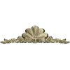 Shell & Garland Crest - STL 3D model for CNC carving
