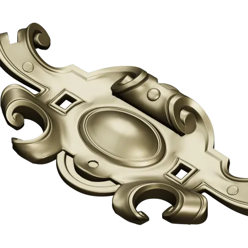 Rococo Cartouche 3D STL for CNC