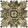 Acanthus Star Rosette - STL 3D model for CNC carving