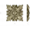 Acanthus Star Rosette - STL 3D model for CNC carving