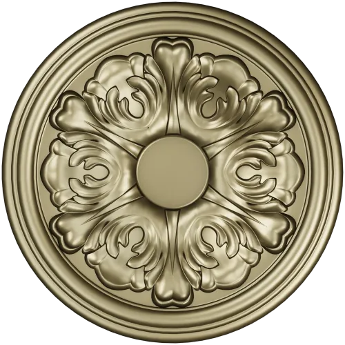 Acanthus Rosette Medallion - 3D STL model for CNC