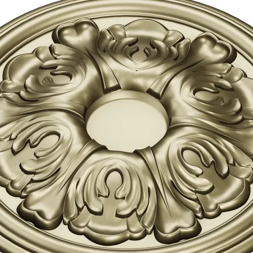 Acanthus Rosette Medallion - 3D STL model for CNC