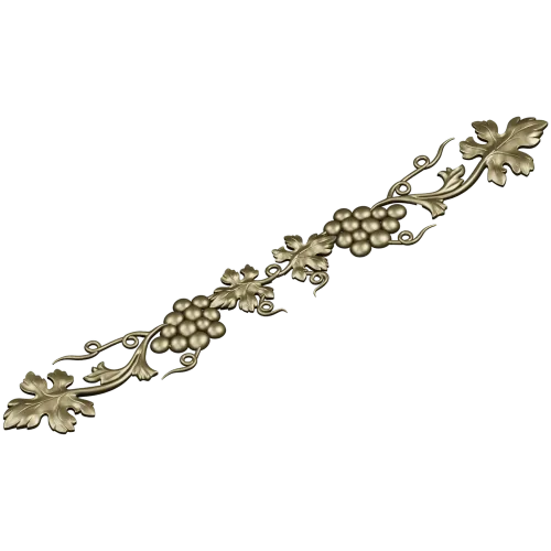 Grapevine Decorative Frieze STL 3D Model for CNC