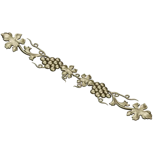 Grapevine Decorative Frieze STL 3D Model for CNC
