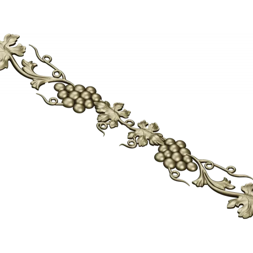 Grapevine Decorative Frieze STL 3D Model for CNC