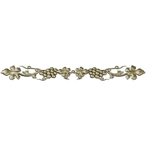 Grapevine Decorative Frieze STL 3D Model for CNC