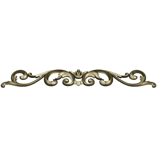 Baroque Acanthus Horizontal Ornament STL for CNC