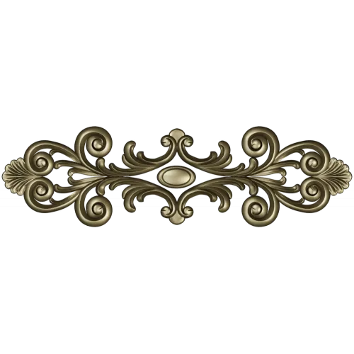 Rococo Acanthus Horizontal Ornament STL