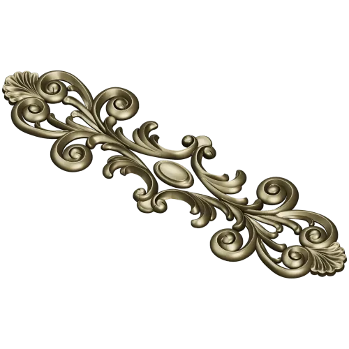 Rococo Acanthus Horizontal Ornament STL