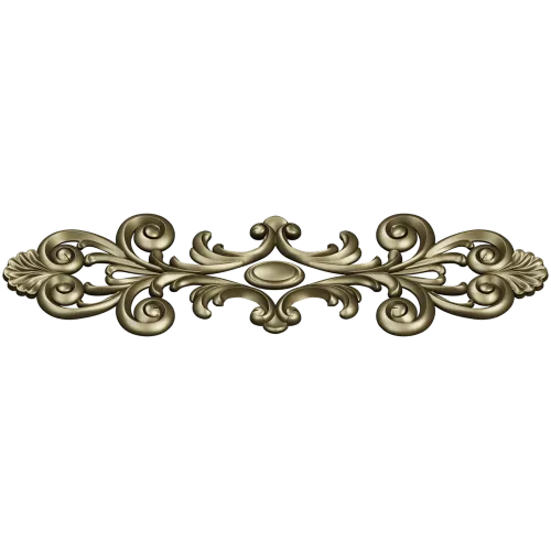 Rococo Acanthus Horizontal Ornament STL
