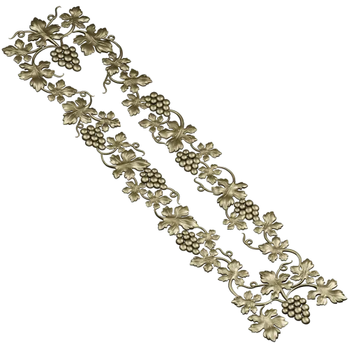 Grapevine Vertical Frieze STL for CNC