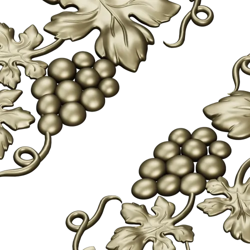 Grapevine Vertical Frieze STL for CNC