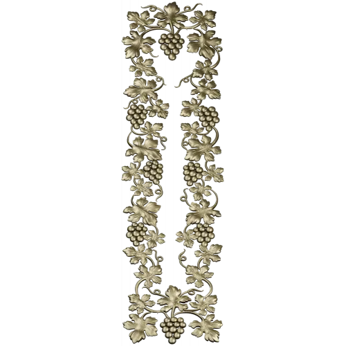 Grapevine Vertical Frieze STL for CNC