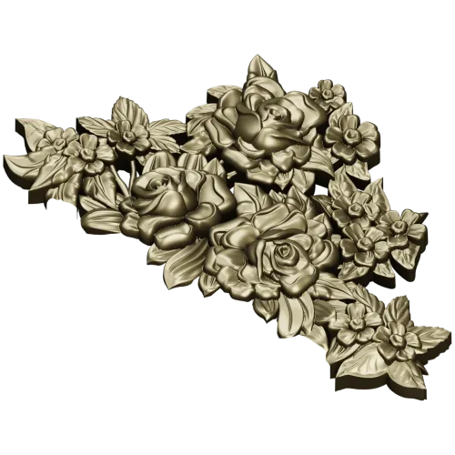 Розовый картуш - 3D модель STL для фрезеровки