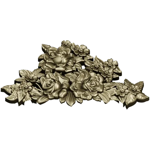 Розовый картуш - 3D модель STL для фрезеровки