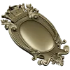 Regal Oval Cartouche STL 3D model for CNC