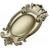 Regal Oval Cartouche STL 3D model for CNC