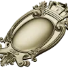Regal Oval Cartouche STL 3D model for CNC