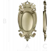 Regal Oval Cartouche STL 3D model for CNC