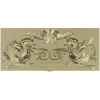 Картуш с парными грифонами - 3D панель для ЧПУ (STL)