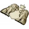 Regal Twin Lions Crest - STL 3D model for CNC carving