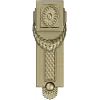 Classical Rosette Laurel Vertical Applique STL