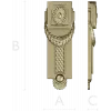 Classical Rosette Laurel Vertical Applique STL