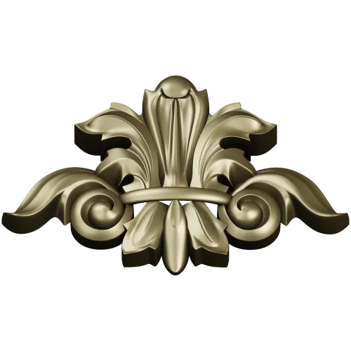 Акантовый декоративный картуш - 3D модель STL для ЧПУ