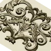 Baroque Acanthus Relief Panel STL for CNC
