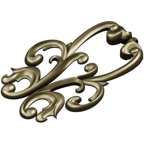 Acanthus Scroll Decorative STL for CNC Milling