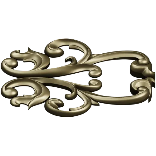 Acanthus Scroll Decorative STL for CNC Milling