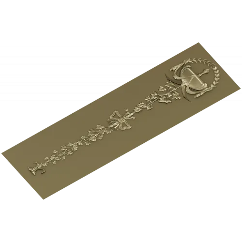 Mariner's Garland - decorative STL 3D model for CNC carving