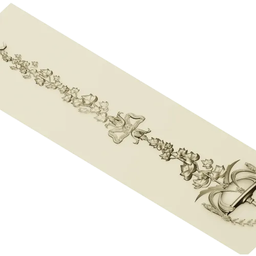 Mariner's Garland - decorative STL 3D model for CNC carving