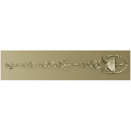 Mariner's Garland - decorative STL 3D model for CNC carving