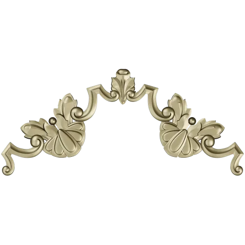 Baroque Shell Crest - 3D STL model for CNC carving