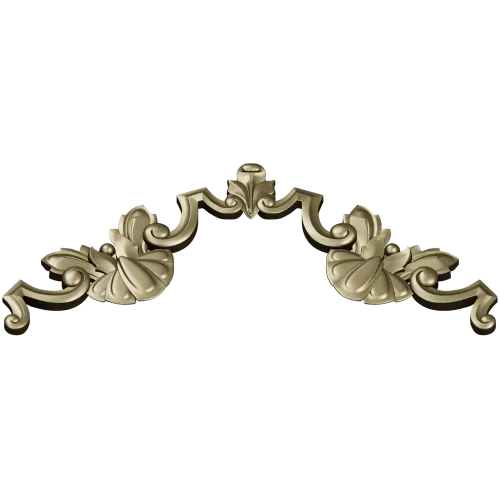 Baroque Shell Crest - 3D STL model for CNC carving