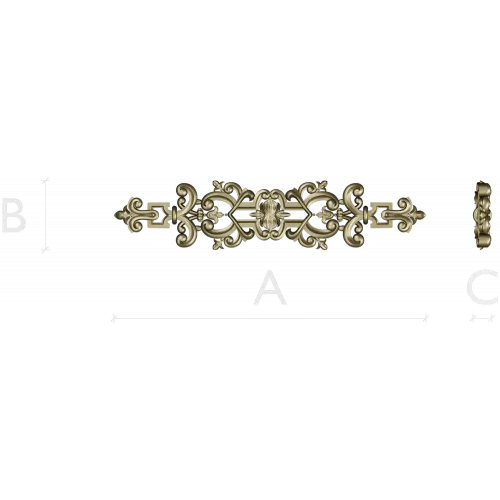 Baroque Acanthus Cartouche (STL)