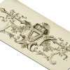 Heraldic Floral Cartouche - STL 3D model for CNC panel