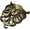 Horned Maiden Decorative Relief STL