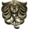 Horned Maiden Decorative Relief STL