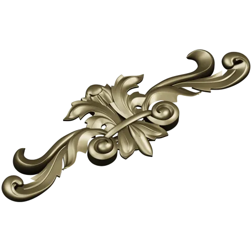 Ornamental Acanthus Applique STL for CNC