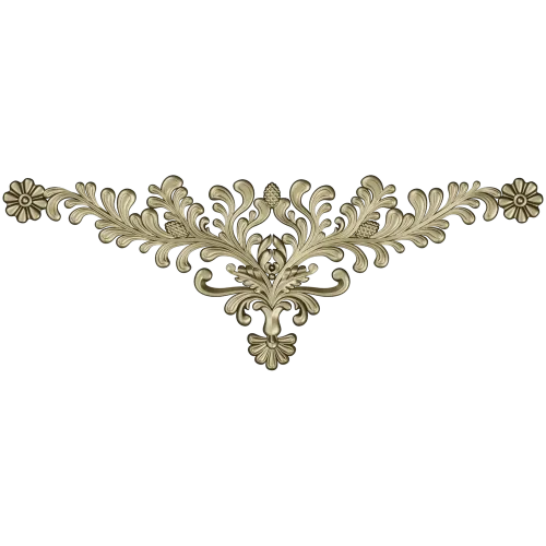Regal Acanthus Corner - 3D STL model for CNC carving