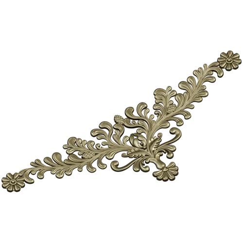 Regal Acanthus Corner - 3D STL model for CNC carving